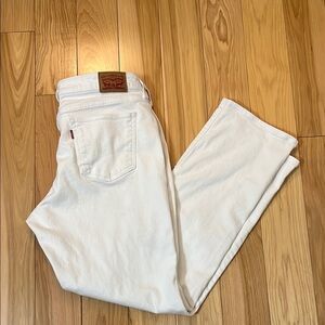 Levi's Women's Straight Leg Jeans - White